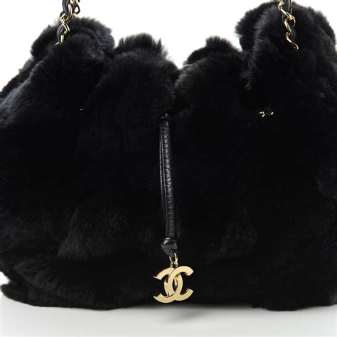 chanel rabbit fur bag